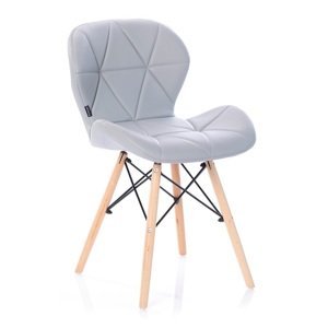HOMEDE Designová židle Silla II šedá, velikost 55x42x78