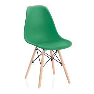 HOMEDE Jídelní židle Margot zelená, velikost 40x45x82