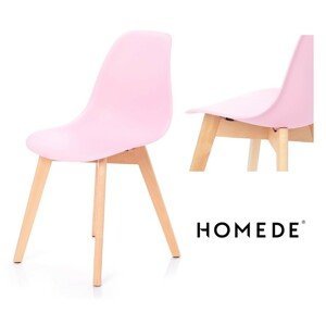 HOMEDE Jídelní židle Mirano růžová, velikost 40x45x82