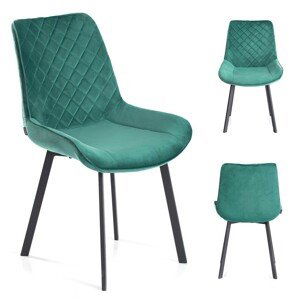 HOMEDE Jídelní židle Kemble zelená, velikost 48x53x86,5