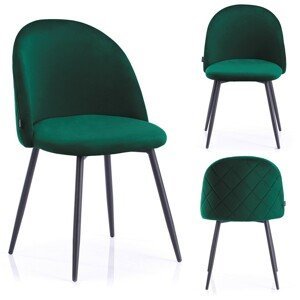 HOMEDE Jídelní židle Faro zelená, velikost 43,5x47x80