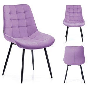 HOMEDE Jídelní židle Algate fialová, velikost 43x53x85