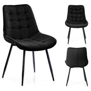 HOMEDE Jídelní židle Algate černá, velikost 43x53x85