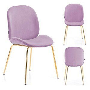 HOMEDE Jídelní židle Florin fialová, velikost 45x47x91,5