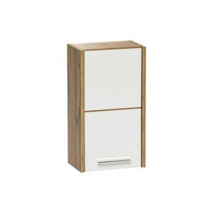 Comad Závěsná koupelnová skříňka Ibiza 830 1D bílá lesklá/dub wotan