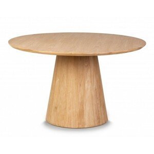 Hector Jídelní stůl Fungo 130 cm kulatý přírodní teakové dřevo