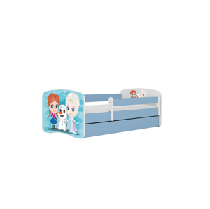 Kocot kids Dětská postel Babydreams Ledové království modrá, varianta 70x140, bez šuplíků, s matrací