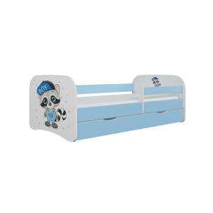 Kocot kids Dětská postel Babydreams mýval modrá, varianta 70x140, bez šuplíků, s matrací
