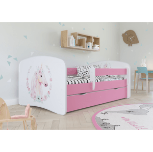 Kocot kids Dětská postel Babydreams kůň růžová, varianta 70x140, bez šuplíků, s matrací