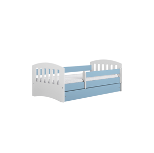 Kocot kids Dětská postel Classic I modrá, varianta 80x160, bez šuplíků, s matrací