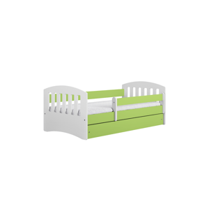 Kocot kids Dětská postel Classic I zelená, varianta 80x180, se šuplíky, bez matrace