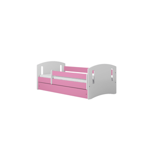Kocot kids Dětská postel Classic II růžová, varianta 80x180, bez šuplíků, bez matrace