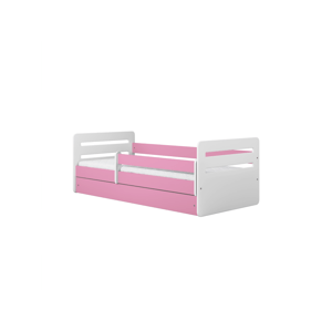 Kocot kids Dětská postel Tomi růžová, varianta 80x140, se šuplíky