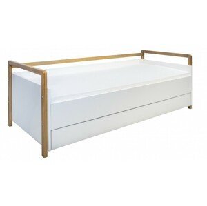 Kocot kids Dětská postel Victor II 180x80 cm bílá, varianta 80x180, se šuplíky, s matrací