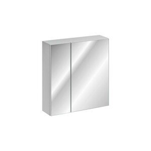 Comad Závěsná koupelnová skříňka se zrcadlem Leonardo 84-60-B 2D bílá