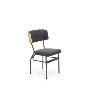 HALMAR Jídelní židle SMART-KR dub/černá