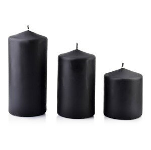 Mondex Střední svíčka Classic Candles 14 cm černá