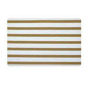 Cookini Prostírání Stripe 43,5 x 28,2 cm zlaté/bílé