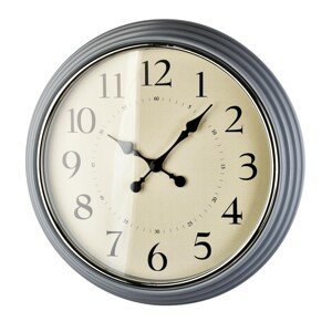 Mondex Nástěnné hodiny DIFA 58 cm šedé
