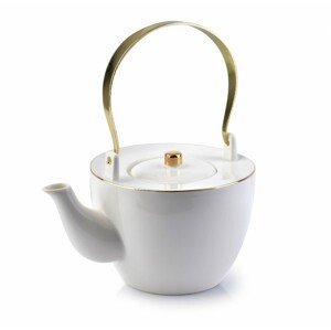 Affekdesign Porcelánová konvice na čaj Grace 870 ml bílá