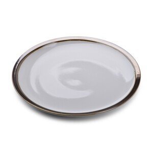 Affekdesign Porcelánový talíř Cal 24 cm šedý