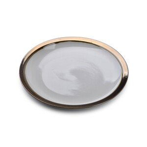 Affekdesign Porcelánový talíř Cal 20 cm šedý