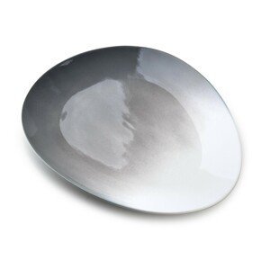 Affekdesign Jídelní talíř OPHELIA 28 x 24,5 cm šedý