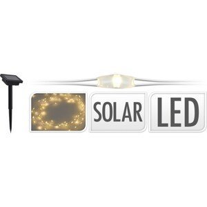 Mondex Světelný solární LED řetěz Part 200 cm teplá bílá