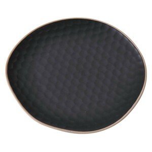 DekorStyle Keramický talíř Honey 22 cm černý