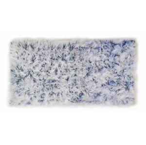 Kontrast Kusový koberec s vysokým vlasem OMBRE 140 x 180 cm - modrý
