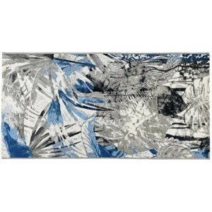 Kontrast Koberec JUNGLE VI 75x150 cm šedý/modrý