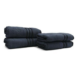 Kontrast Bavlněný ručník VITIS 70 x 140 cm tmavě modrý