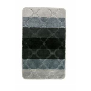 Kontrast Koupelnový koberec BARI 80x50 cm šedý/černý