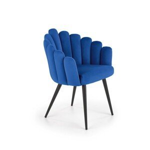 HALMAR Jídelní židle K410 tmavě modrá