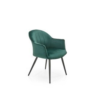 HALMAR Jídelní židle K468 tmavě zelená