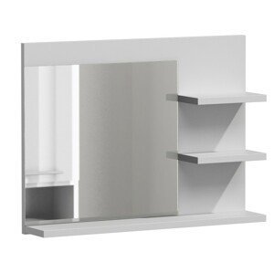 TP Living Koupelnová polička se zrcadlem LUMO L3 bílá mat