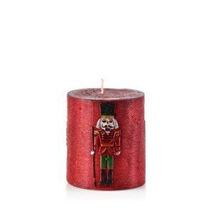 Mondex Malá svíčka Figur 8 cm červená