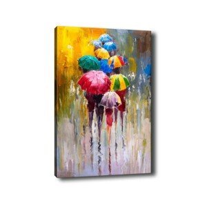 Wallity Obraz na plátně Raining rainbow 50x70 cm