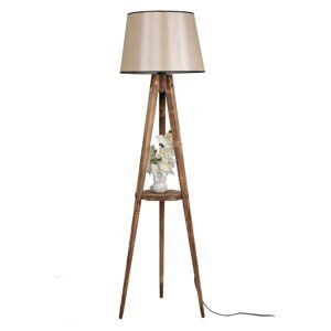 Opviq Stojací lampa Sehbali V 160 cm hnědá/béžová