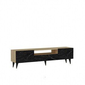 Kalune Design TV stolek CAVELLI 150 cm dub/černý