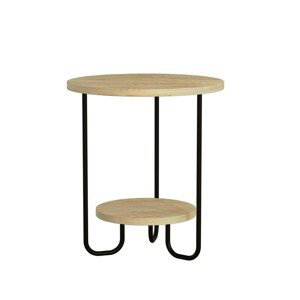 Kalune Design Odkládací stolek Corro hnědý