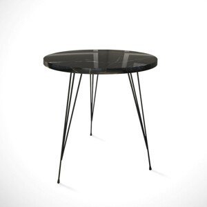 Kalune Design Odkládací stolek Sandalf černý