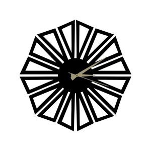 Wallity Dekorativní nástěnné hodiny Hedef 50 cm černé