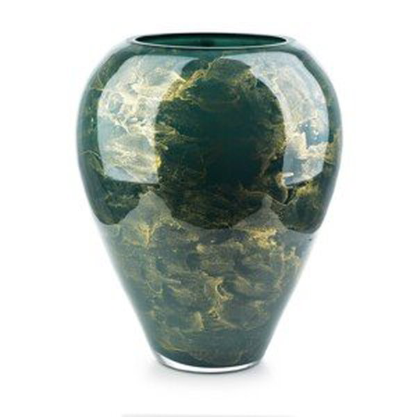 Vandergroff Dekorativní váza Cristie 33 cm zelený mramor