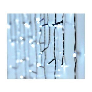 DekorStyle Vánoční světelný LED řetěz Sople II 12 m studená bílá