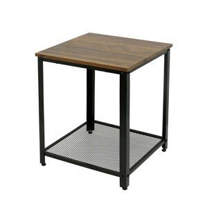 Kontrast Konferenční stolek čtvercový Tash hnědo-černý