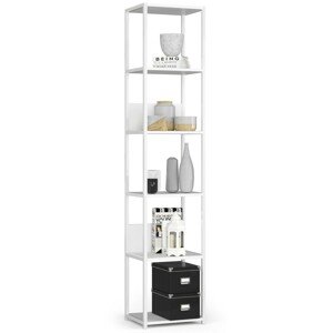 Ak furniture Regál LOFT 40 cm bílý