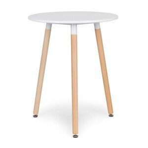 MODERNHOME Odkládací stolek KING 60 cm bílý