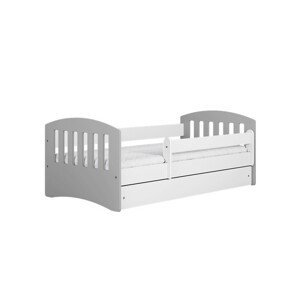 Kocot kids Klasická dětská postel Babydreams šedá, varianta 80x140, bez šuplíků, s matrací