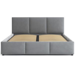 MJ-Furniture Čalouněná postel Nela 160x200 světle šedá